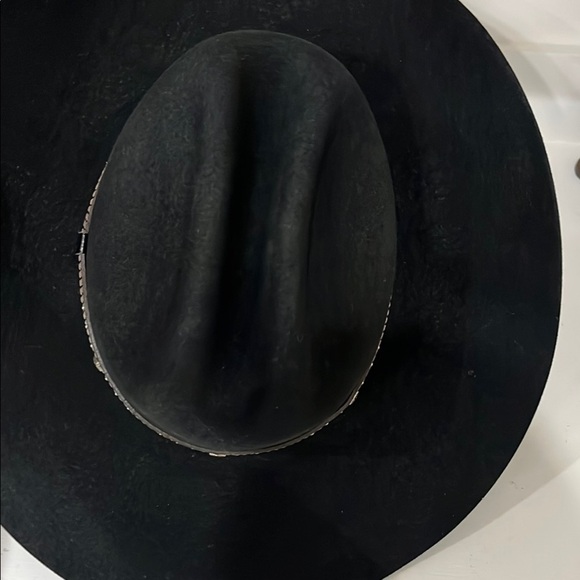 Justin By Milano Hat Co XX 58/7 1/4 Black 100% Wool Authentic Western Headwear - Picture 8 of 12